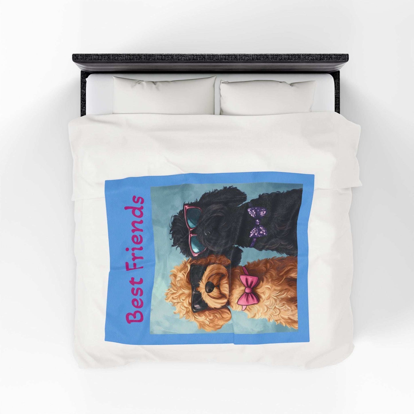 Funny Dog Lovers Velveteen Plush Blanket - Perfect for Cozy Nights and Gifts - Purrfect Pet Haven
