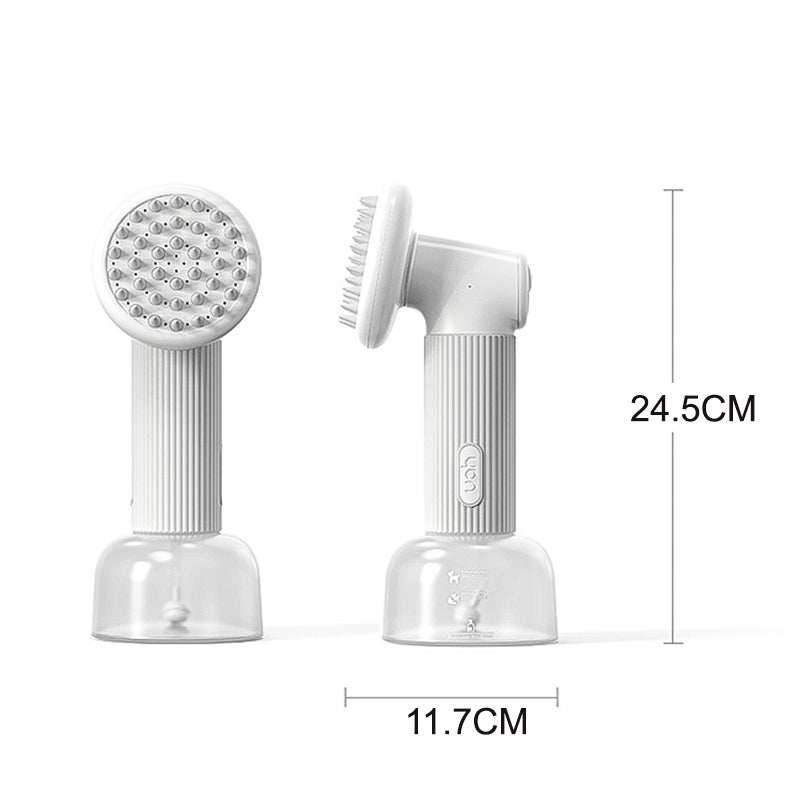 Automatic Foaming Silicone Bristles Pet Bathing Brush- USB Charging - Purrfect Pet Haven
