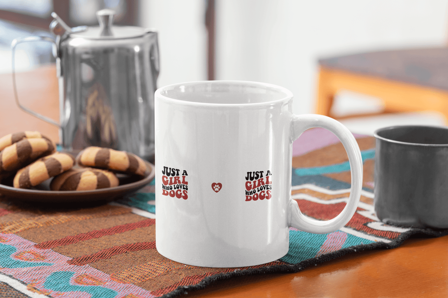 Just a Girl Who Loves Dogs Ceramic Mug | 11oz & 15oz Sizes | Perfect Gift for Dog Lovers - Purrfect Pet Haven