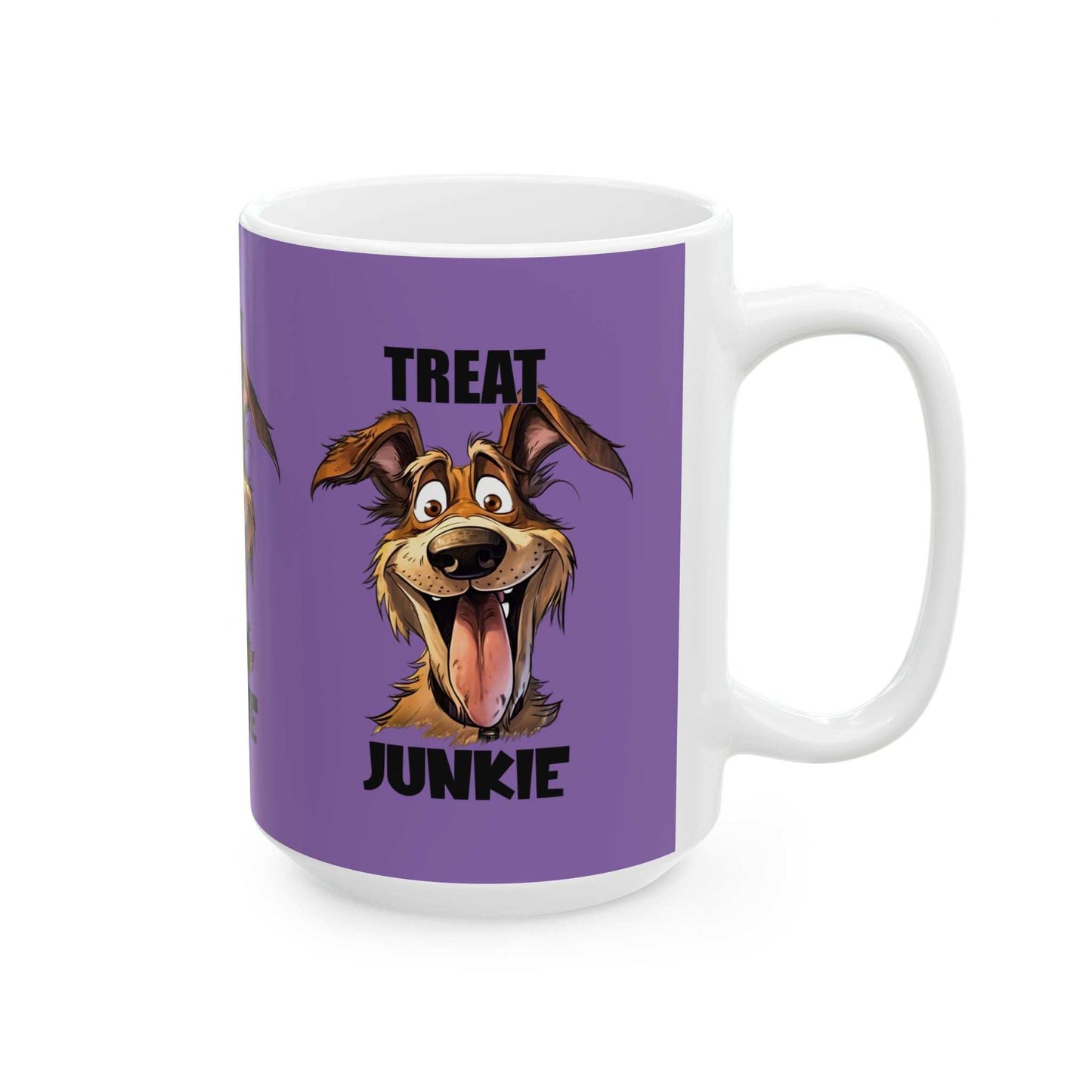 Funny Dog Lover Mug - 'Treat Junkie' - Perfect Gift for Pet Owners - Purrfect Pet Haven
