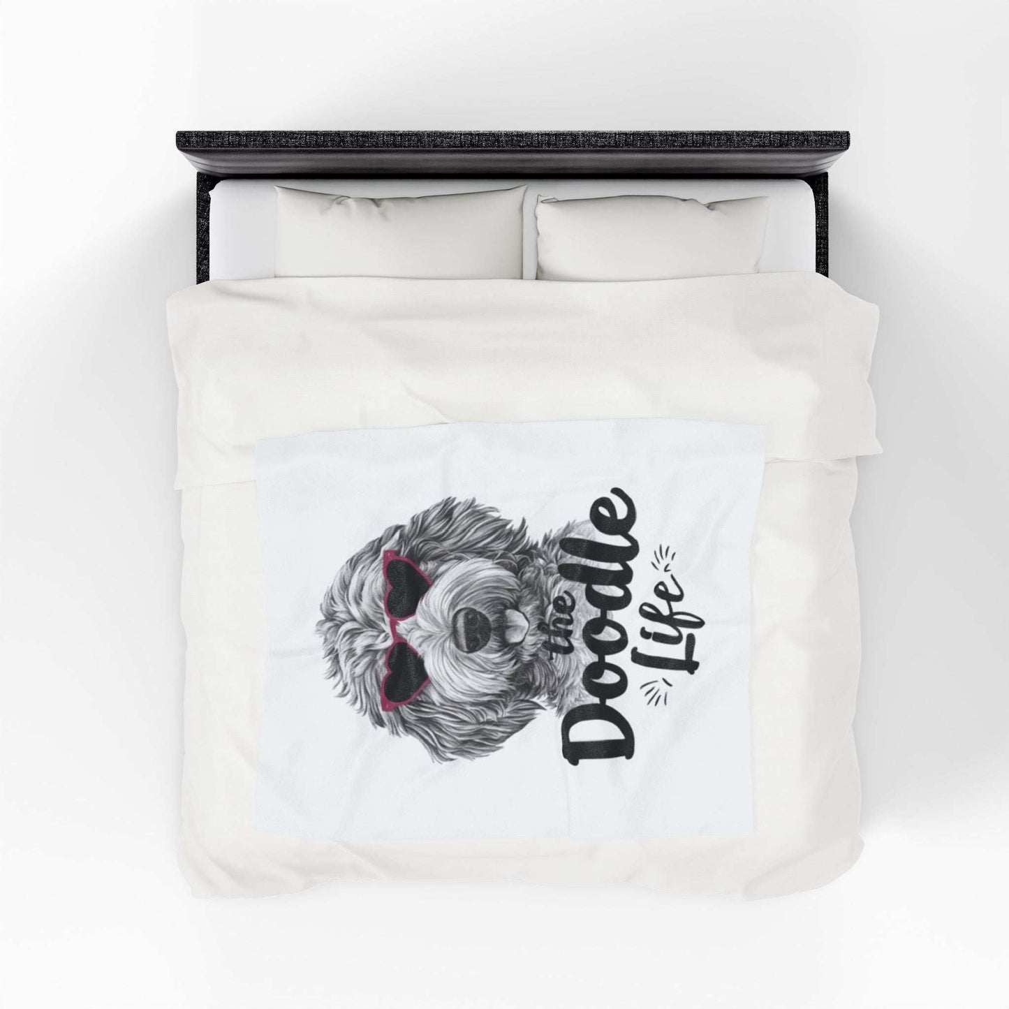 Doodle Life Plush Blanket - Cozy Goldendoodle Lover Gift - Purrfect Pet Haven