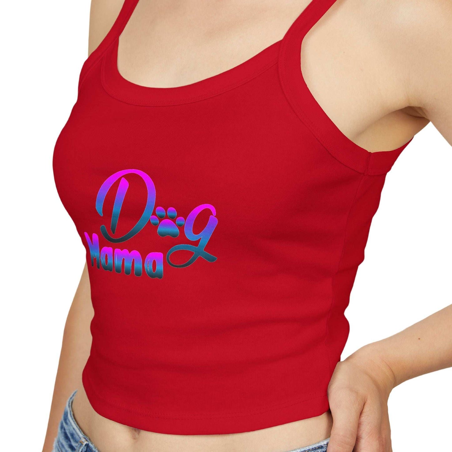 Dog Mama - Spaghetti Strap Tank Top - Purrfect Pet Haven