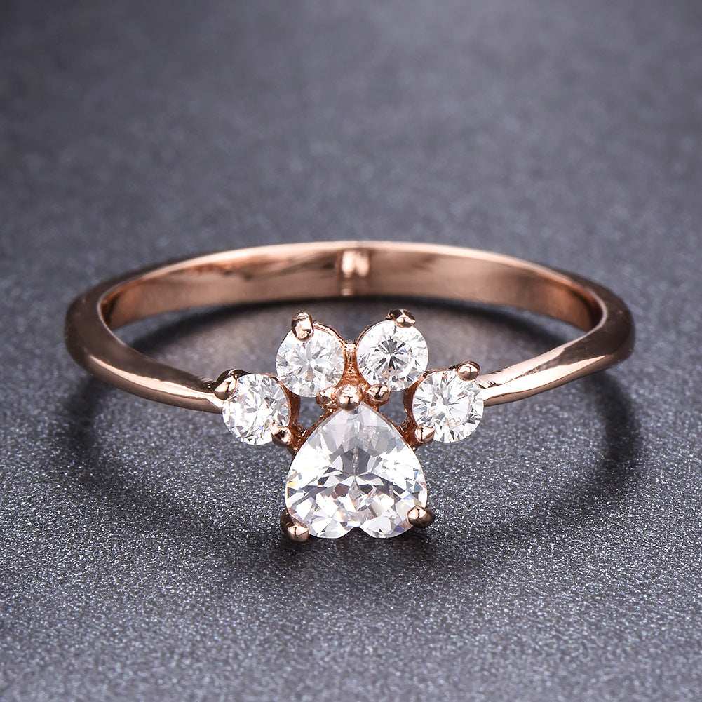 Cute Rhinestone Cat-claw Shaped Fashion Personality Ring - Women's Jewelry - Purrfect Pet Haven