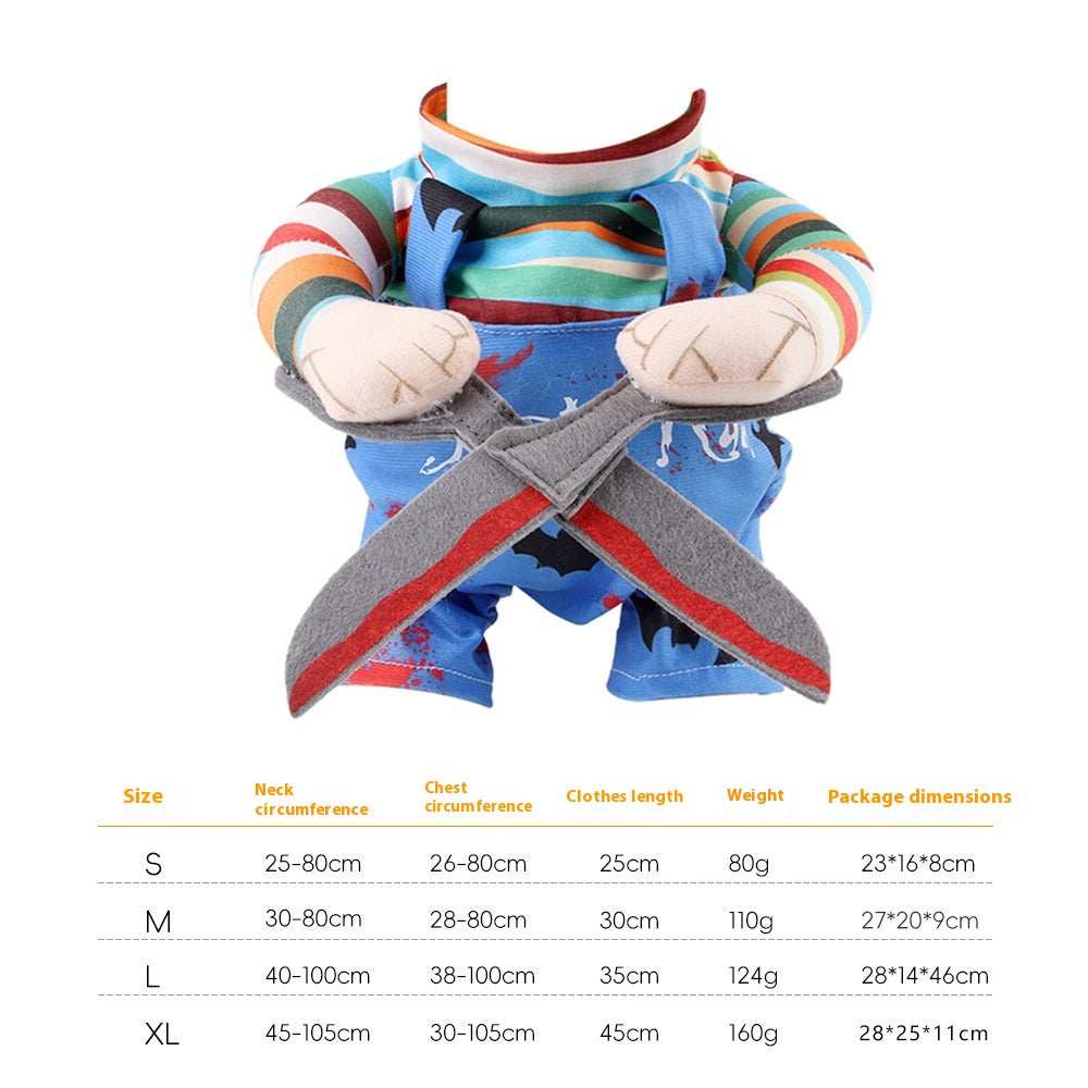 Adjustable Pet Halloween Costume - Funny Character Suit with Straps - Purrfect Pet Haven