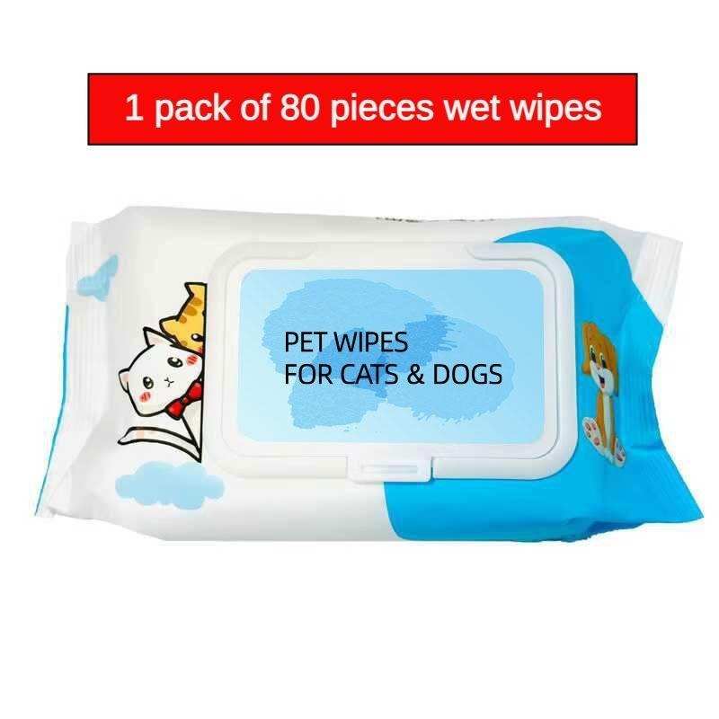 Dog Cat Pet Wet Wipes For Paws And Butt, EarsEyes Plant-based Pet Wipes, Unscented DogWipes, Cleaning Deodorizing, Paw Wipes ForDogs Cats Pets - Purrfect Pet Haven