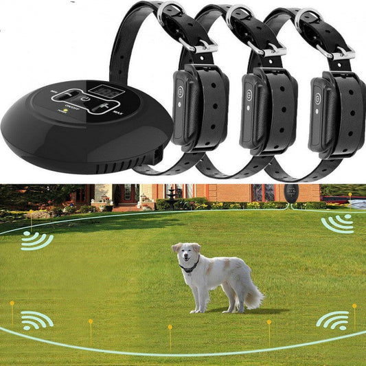 Wireless Dog Fence - Electric Boundary System With Waterproof Collar