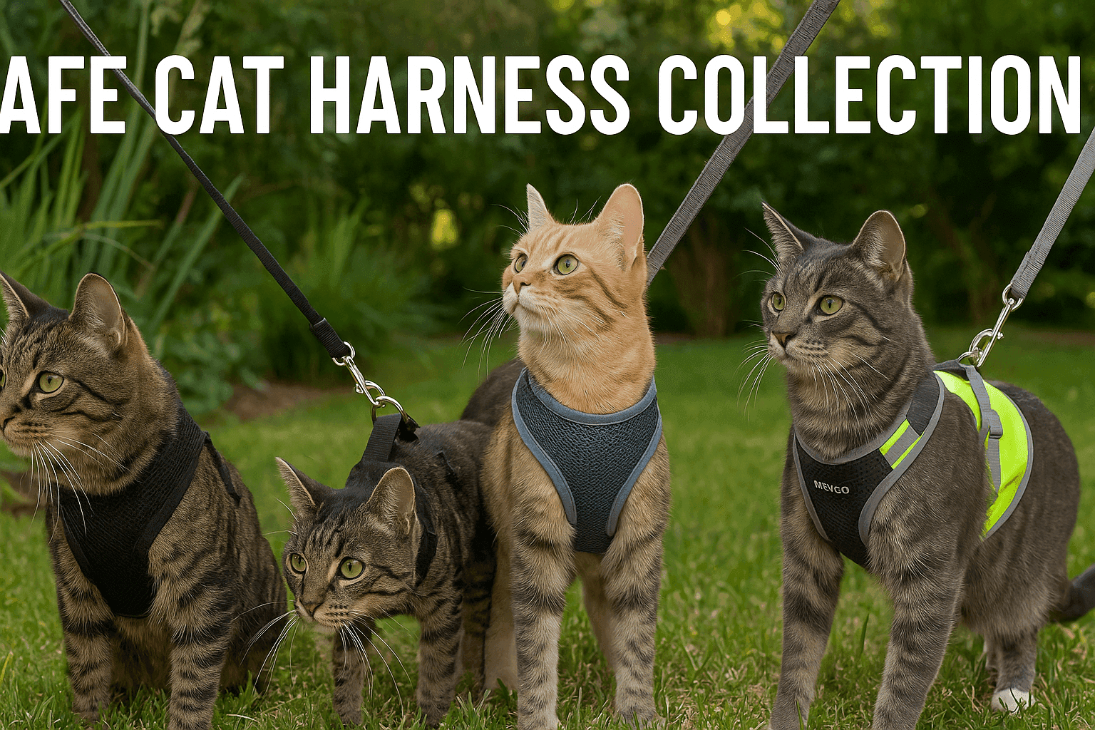 Cat Harnesses & Leashes - Escape-Proof & Adjustable - Purrfect Pet Haven
