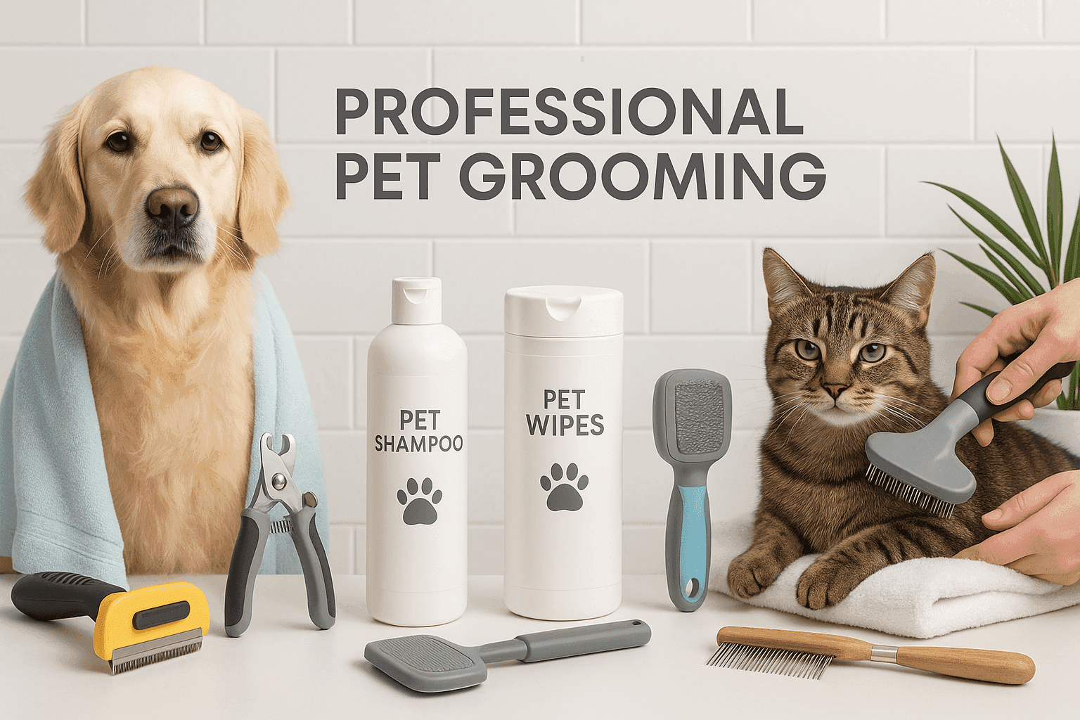Pet Grooming & Care - Brushes, Shampoos & Tools - Purrfect Pet Haven