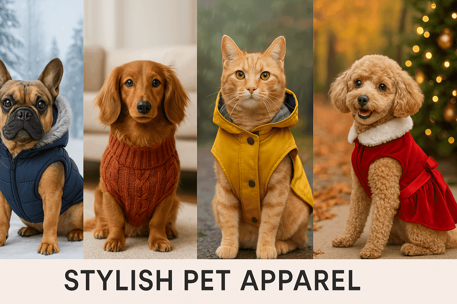Pet Clothing - Coats, Sweaters & Outfits - Purrfect Pet Haven