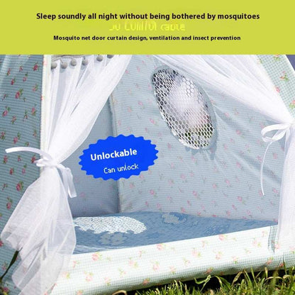 Portable Cat Tent Nest with Summer Bug Screen - Purrfect Pet Haven