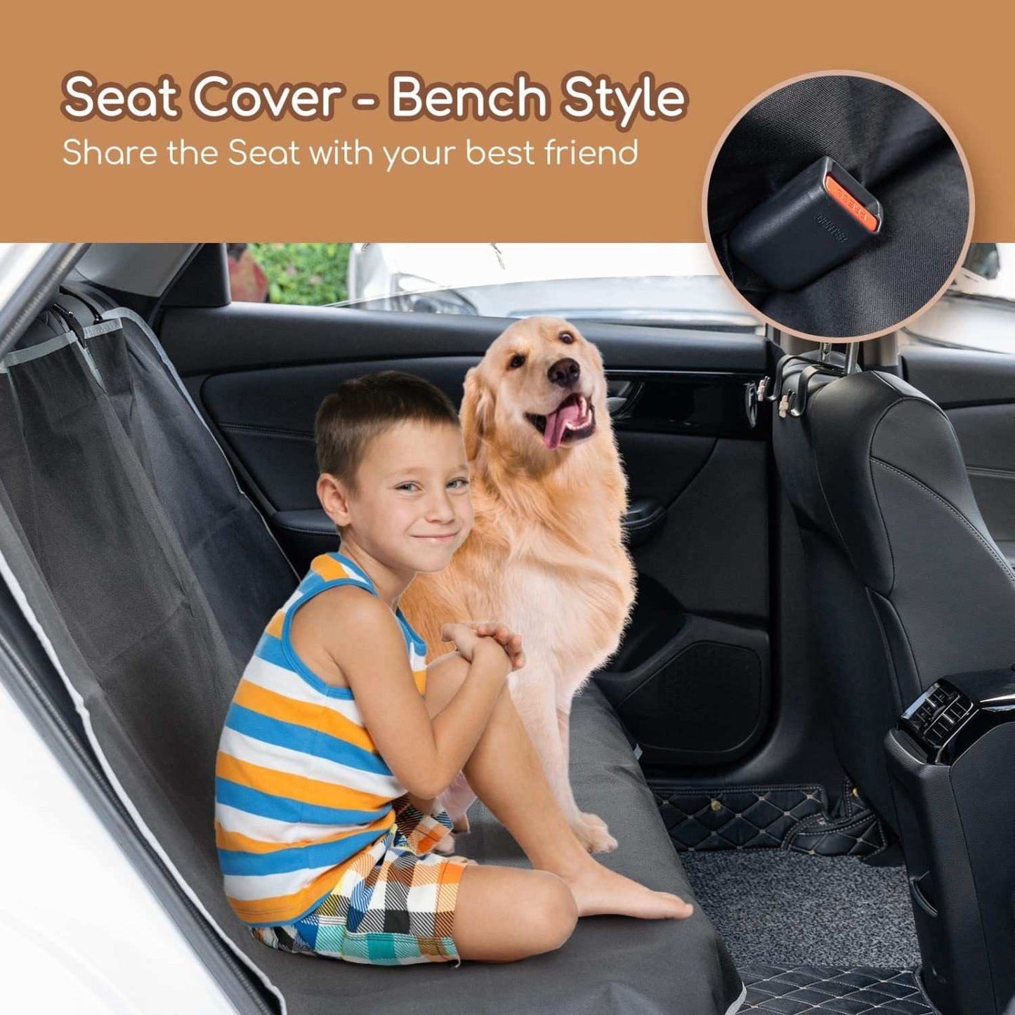 Waterproof Hard-wearing Oxford Cloth Automotive Pet Pad Car Seat Cover - Purrfect Pet Haven