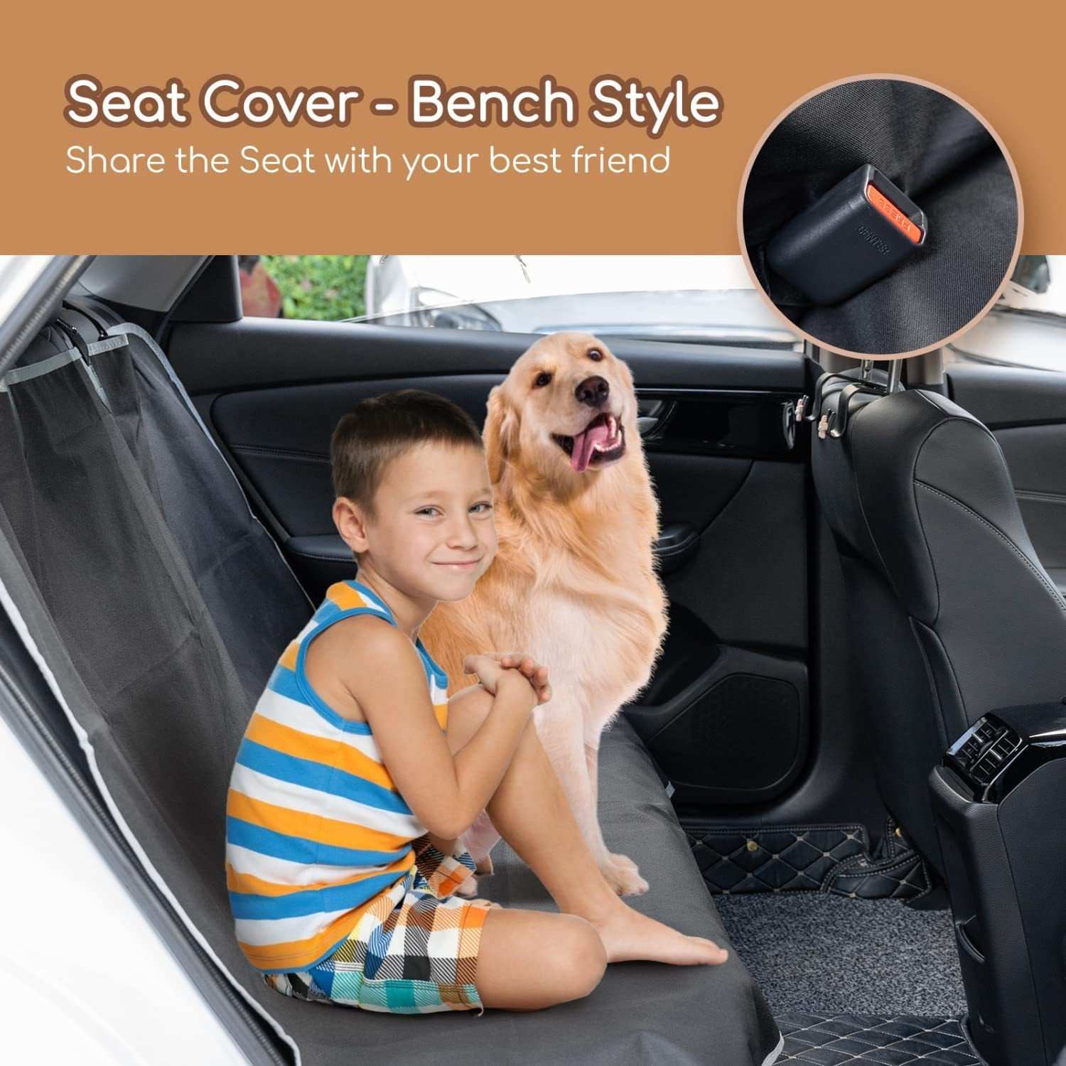 Waterproof Hard-wearing Oxford Cloth Automotive Pet Pad Car Seat Cover - Purrfect Pet Haven