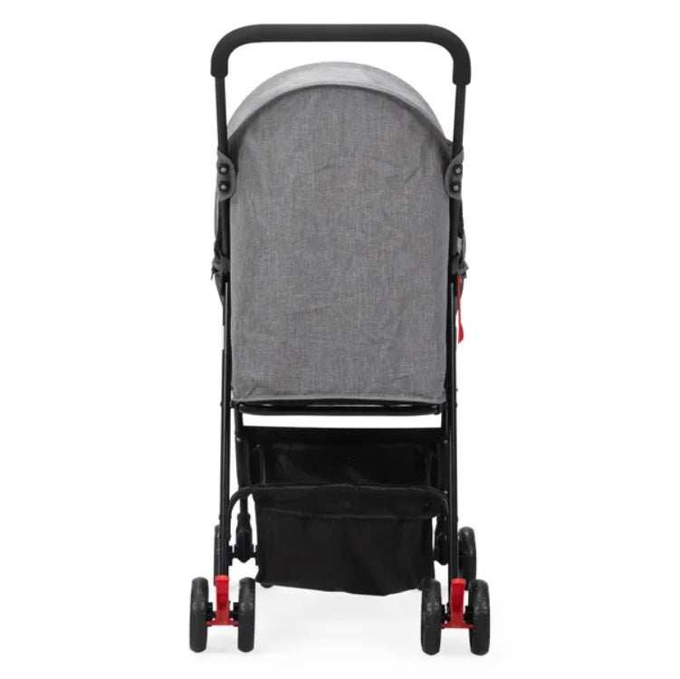Foldable Pet Stroller, Small Dog Cat Stroller With Storage Basket For Small Puppies, Gray And Black - Purrfect Pet Haven