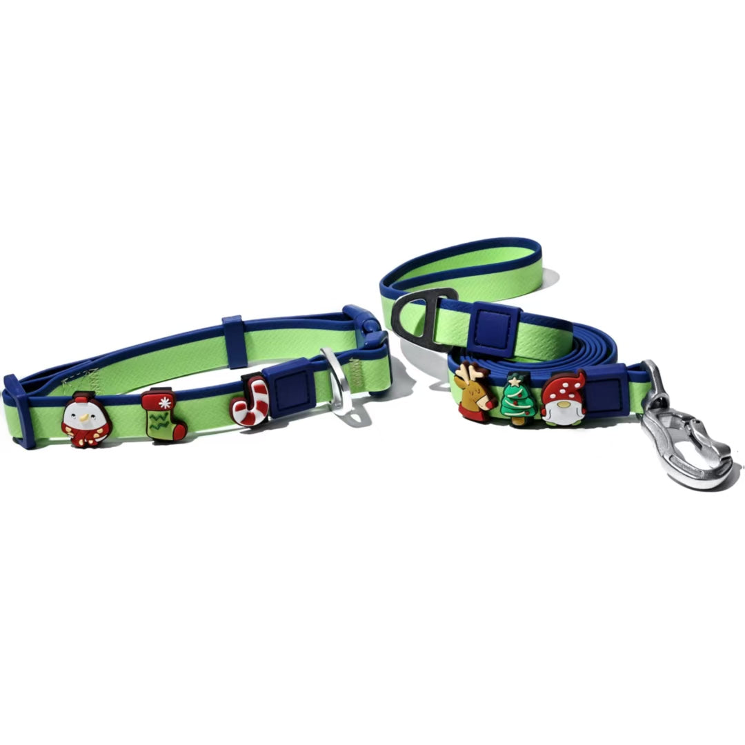 DIY Pet Leash Set - Dual-Color Embossed with 12 Accessories - Purrfect Pet Haven