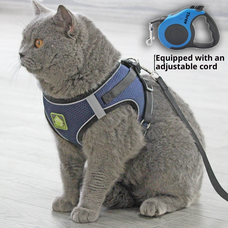 Anti-Escape Cat Vest - Breathable Walking Harness - Purrfect Pet Haven