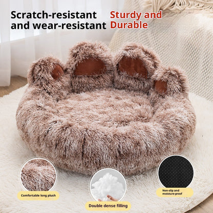 Pet Bed - Round Plush Thickened for Dogs & Cats - Purrfect Pet Haven