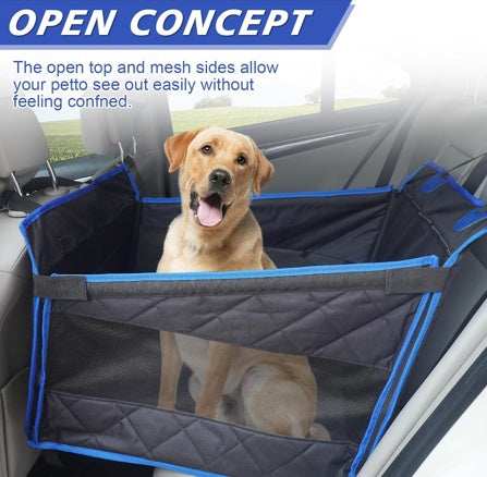 Large Dog Car Seat, Waterproof Fabric With Breathable Mesh, Car Dog Hammock, Dog Harness Dog Car Seat Cover - Purrfect Pet Haven