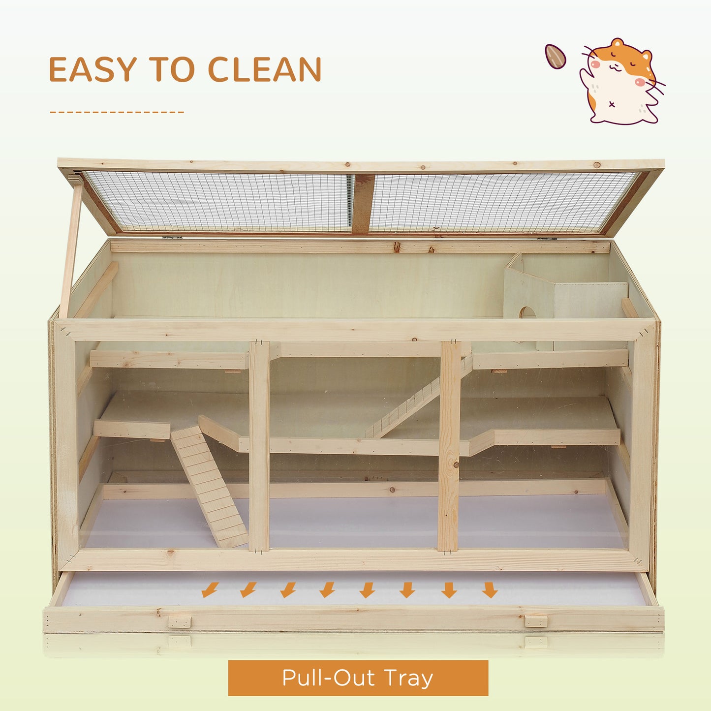Extra Large Hamster Cage 45 Inch with Multi-Level Play - Purrfect Pet Haven