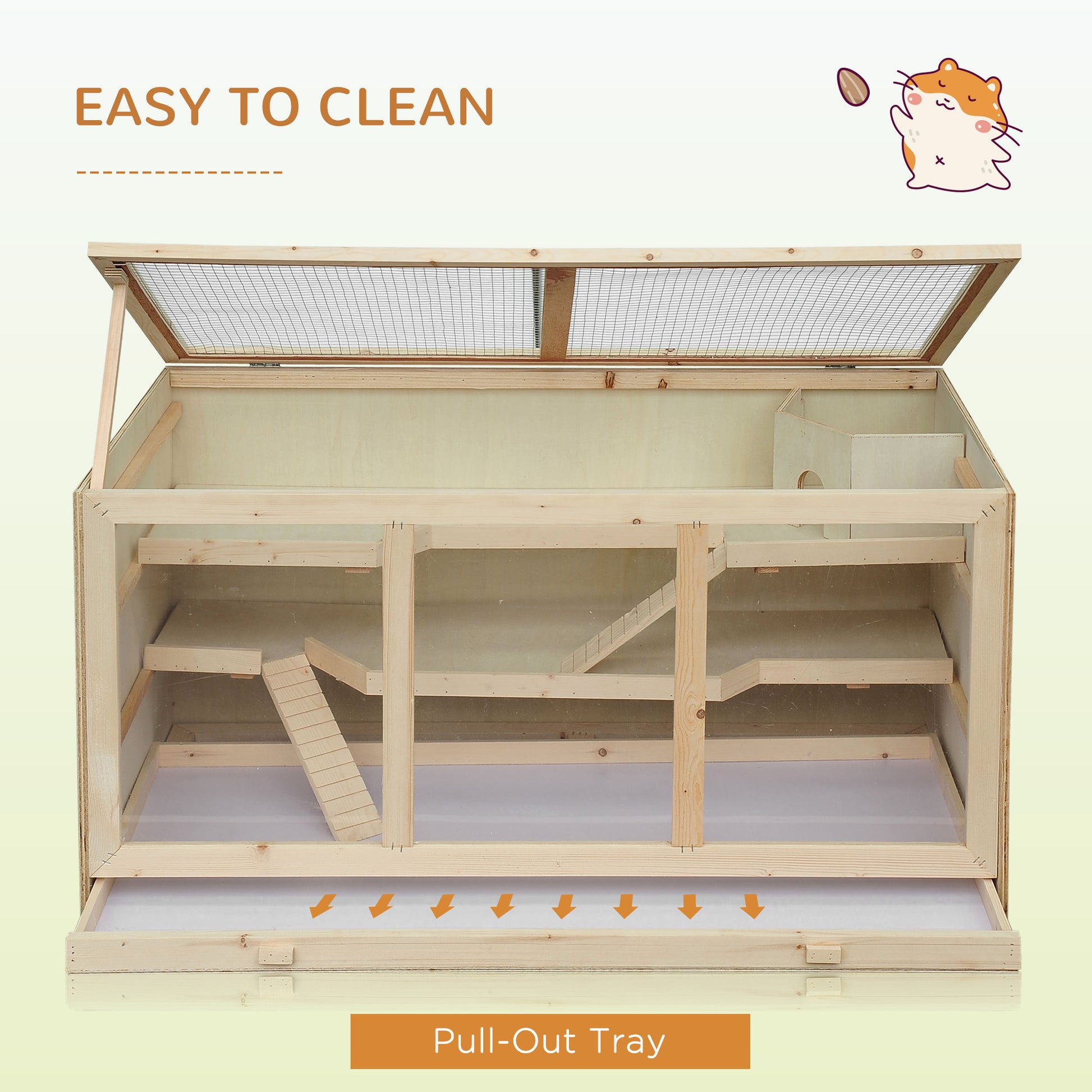 Extra Large Hamster Cage 45 Inch with Multi-Level Play - Purrfect Pet Haven
