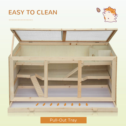 Extra Large Hamster Cage 45 Inch with Multi-Level Play - Purrfect Pet Haven