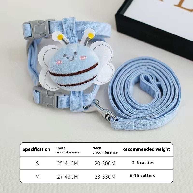 Fun "Cute Bee" Small Pet Harness & Matching Lead - Purrfect Pet Haven