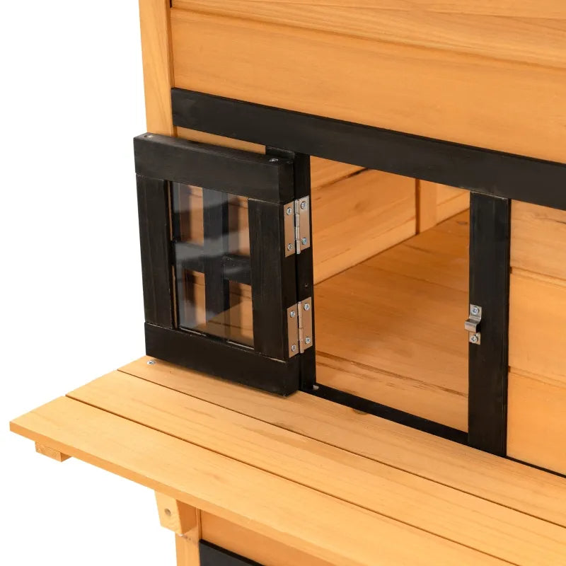Outdoor Cat House - 3-Tier Shelter with 5 Escape Doors - Purrfect Pet Haven