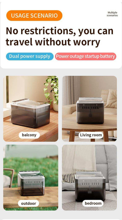 Wireless Charging Battery Driven 304 Stainless Steel Cat Automatic Induction Pet Water Fountain - Purrfect Pet Haven