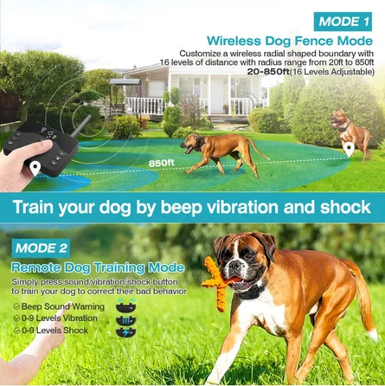 Boundary Guardian - 2-in-1 Wireless Dog Fence System - Purrfect Pet Haven