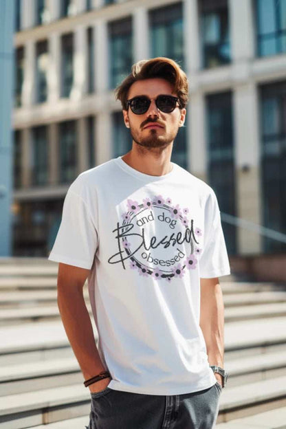 Blessed Dog Obsessed T-Shirt - Proud Dog Parent Lifestyle - Purrfect Pet Haven