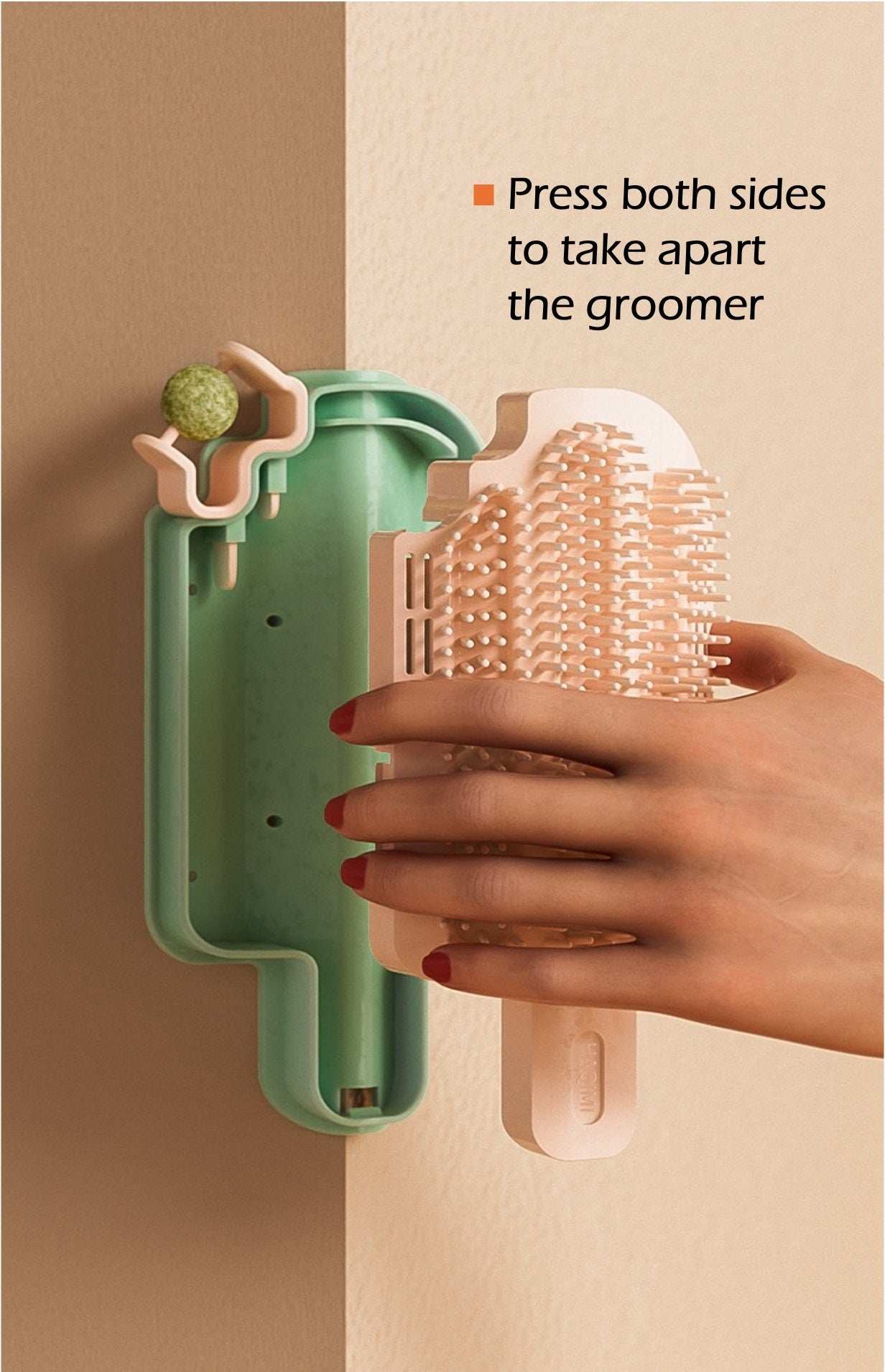 Self Grooming Popsicle-Shaped Corner Massage Comb Cat Scratcher - Purrfect Pet Haven