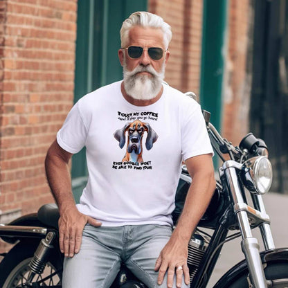 Touch My Coffee I'll Slap You Great Dane T-Shirt - Funny Dog Coffee Lover Tee - Purrfect Pet Haven