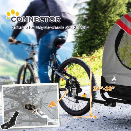 Pet Bike Trailer & Stroller - 2-in-1 for Small Dogs - Purrfect Pet Haven