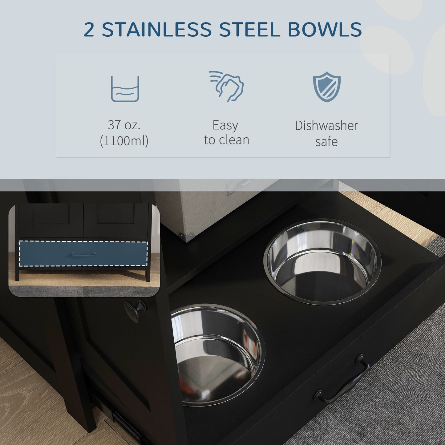 Mealtime Command Center - Dog Feeding Station - Purrfect Pet Haven