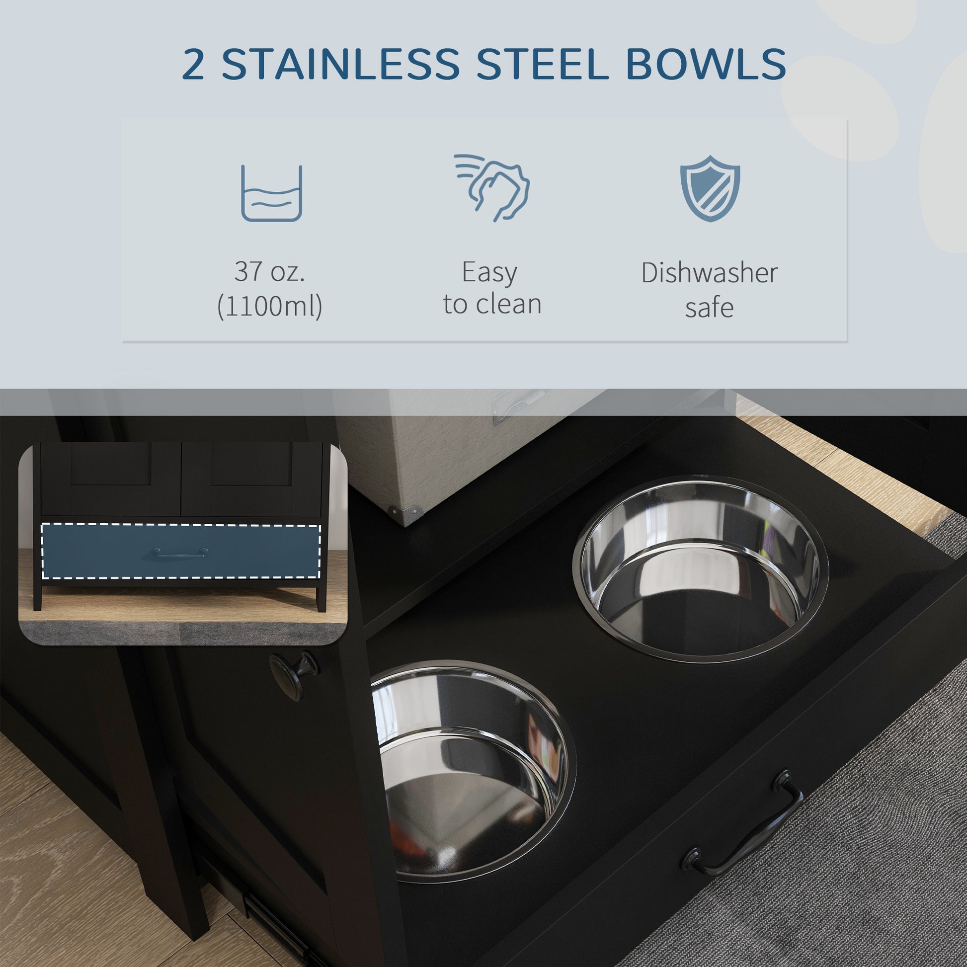 Mealtime Command Center - Dog Feeding Station - Purrfect Pet Haven