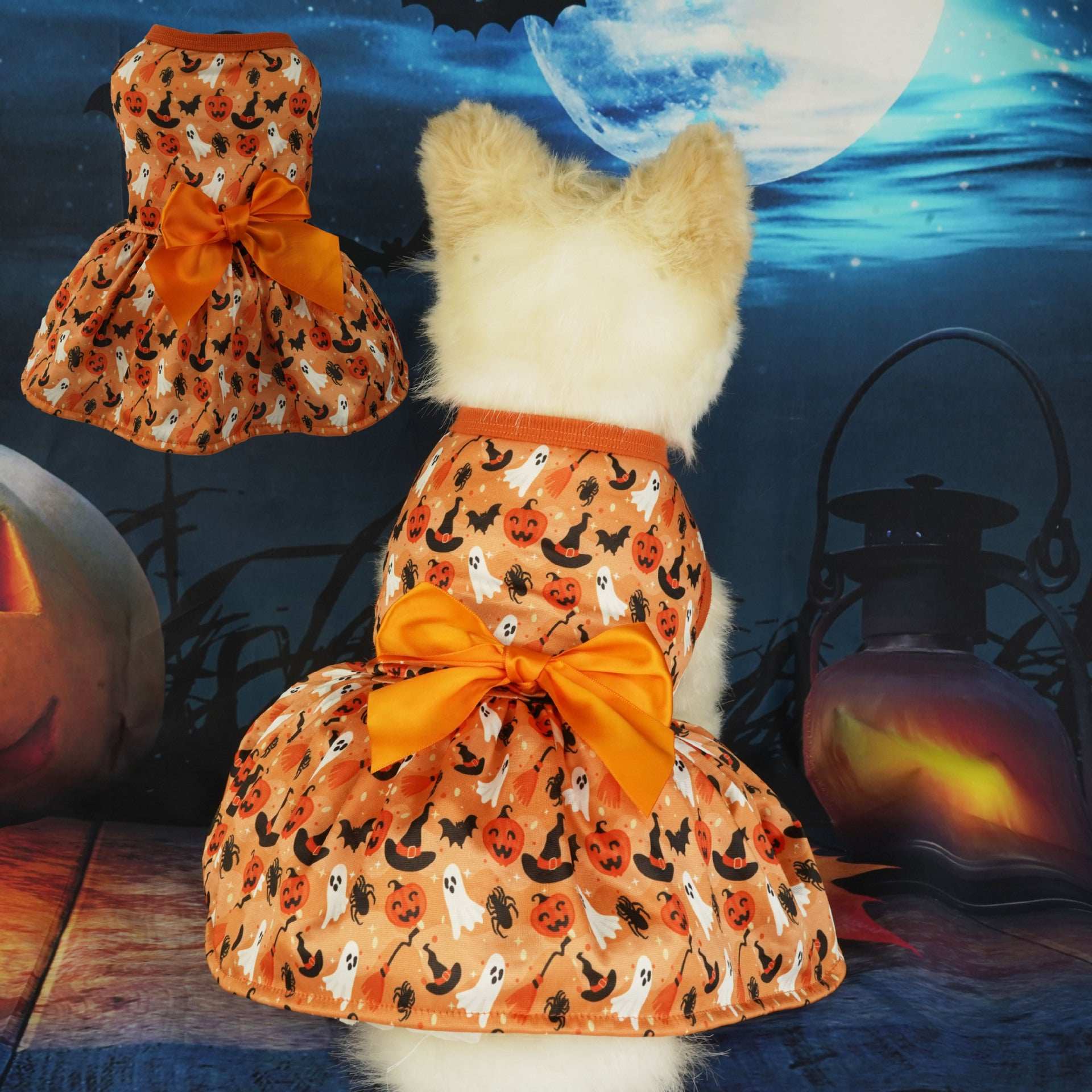 Elegant Halloween Pet Party Dress - Festive Costume Outfit - Purrfect Pet Haven