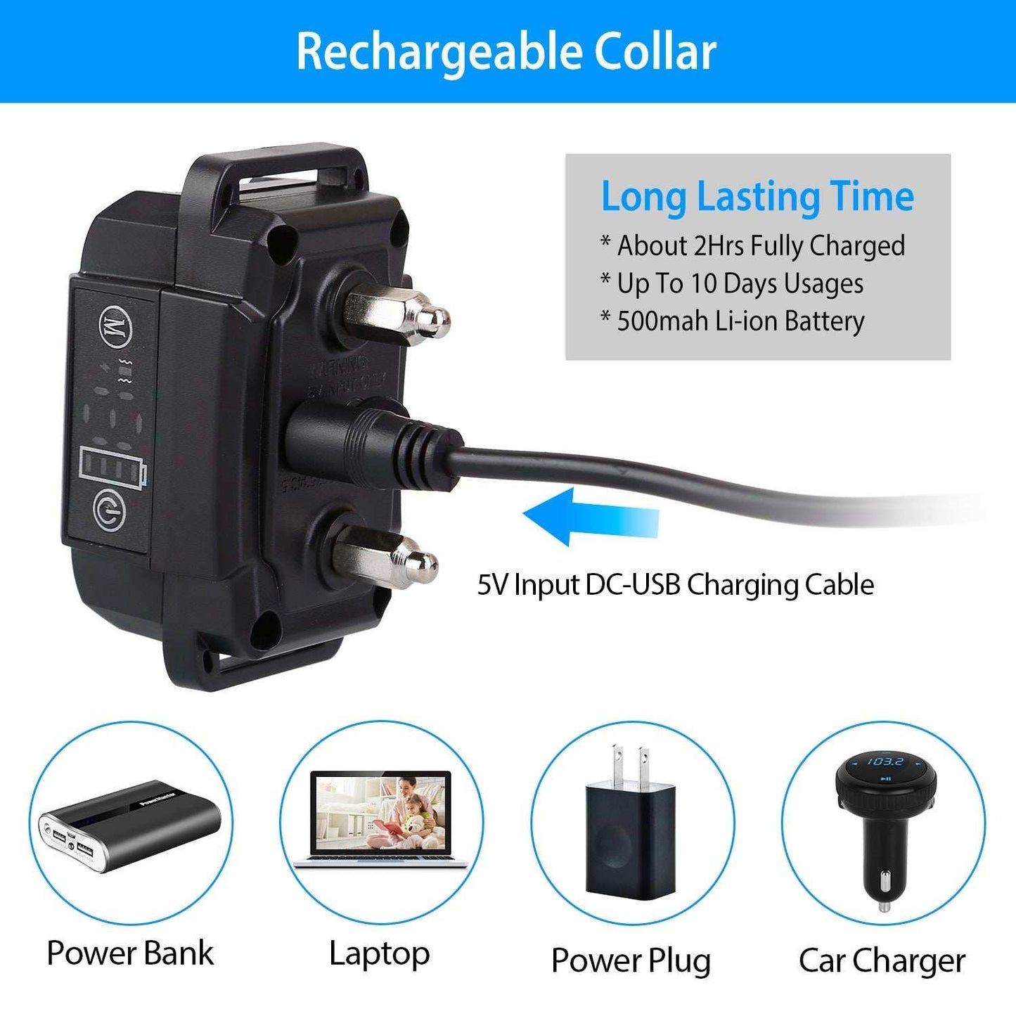 Smart Dog Bark Collar - Rechargeable & Adjustable - Purrfect Pet Haven