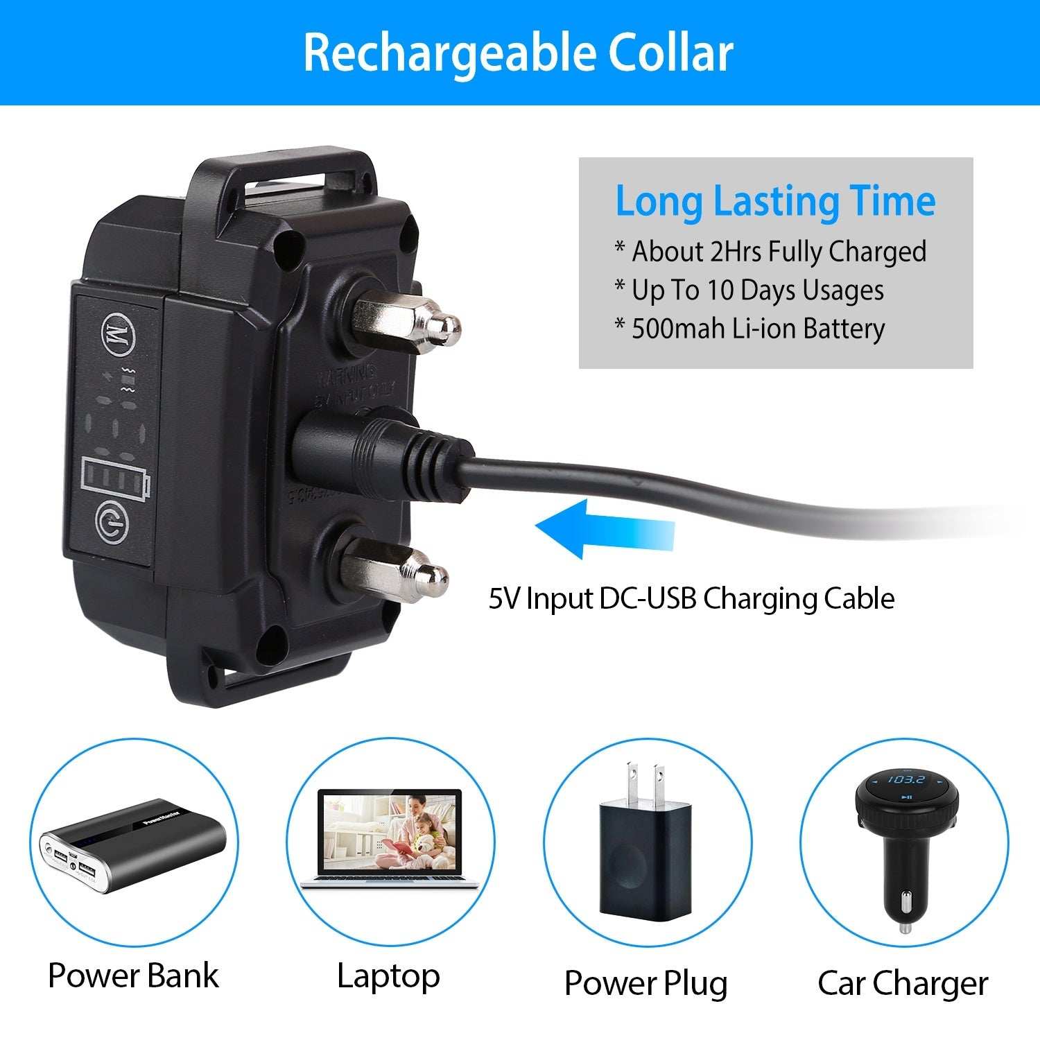 Smart Dog Bark Collar - Rechargeable & Adjustable - Purrfect Pet Haven
