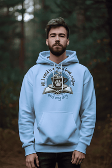 Book Coffee Dog Hoodie Sweatshirt - Bookworm Pet Parent - Purrfect Pet Haven