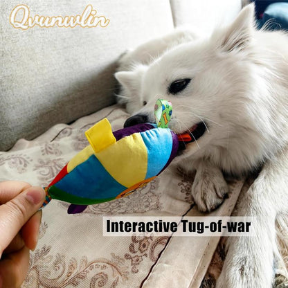 Plush Flying Disc Dog Toy with Bells - Tug of War - Purrfect Pet Haven