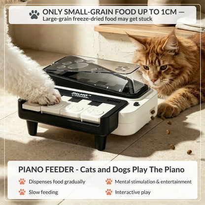 Pet Treat Dispenser - Piano Keys And Four Sound Modes