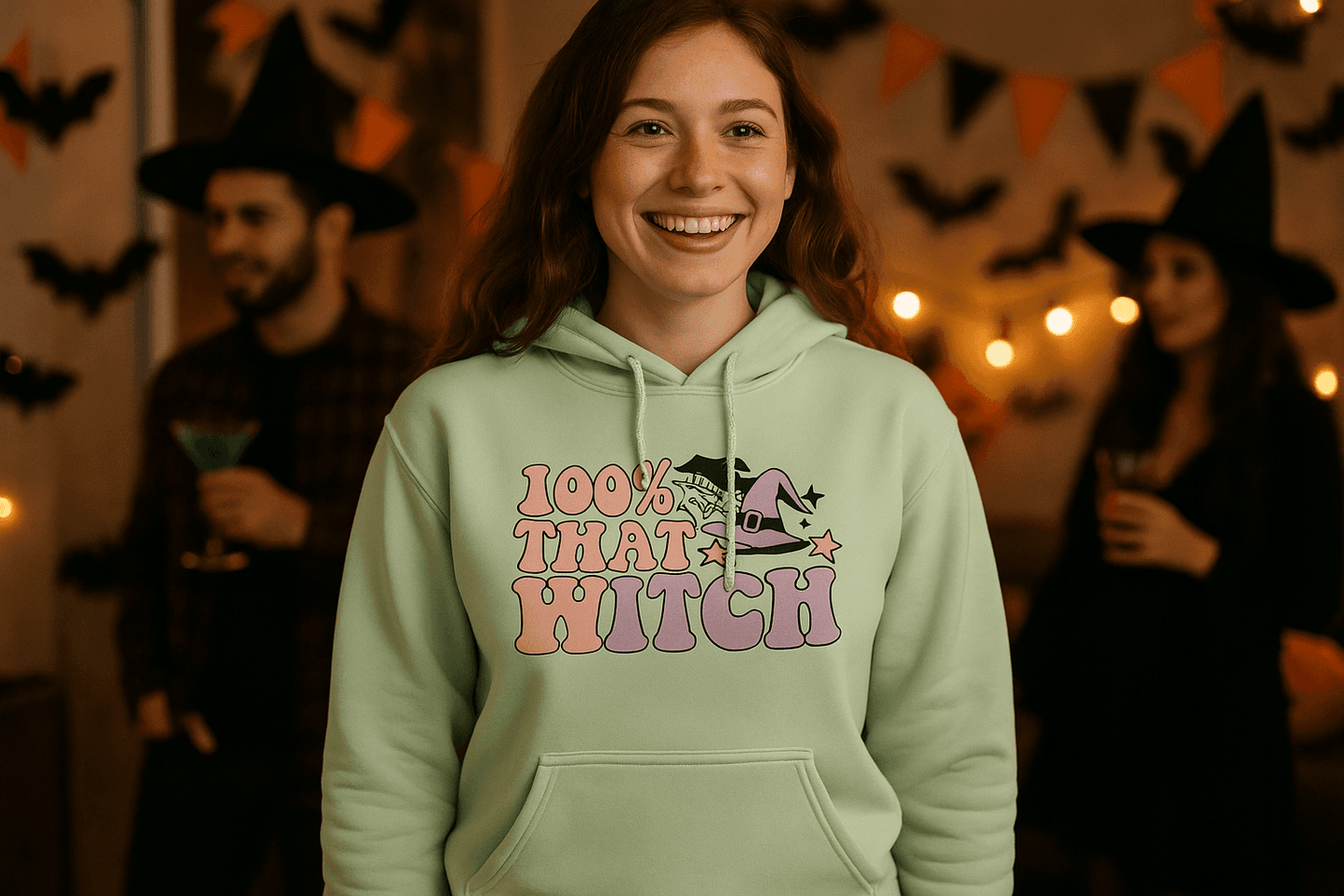 100 Percent That Witch Hoodie Sweatshirt - Witchy Pride Style - Purrfect Pet Haven