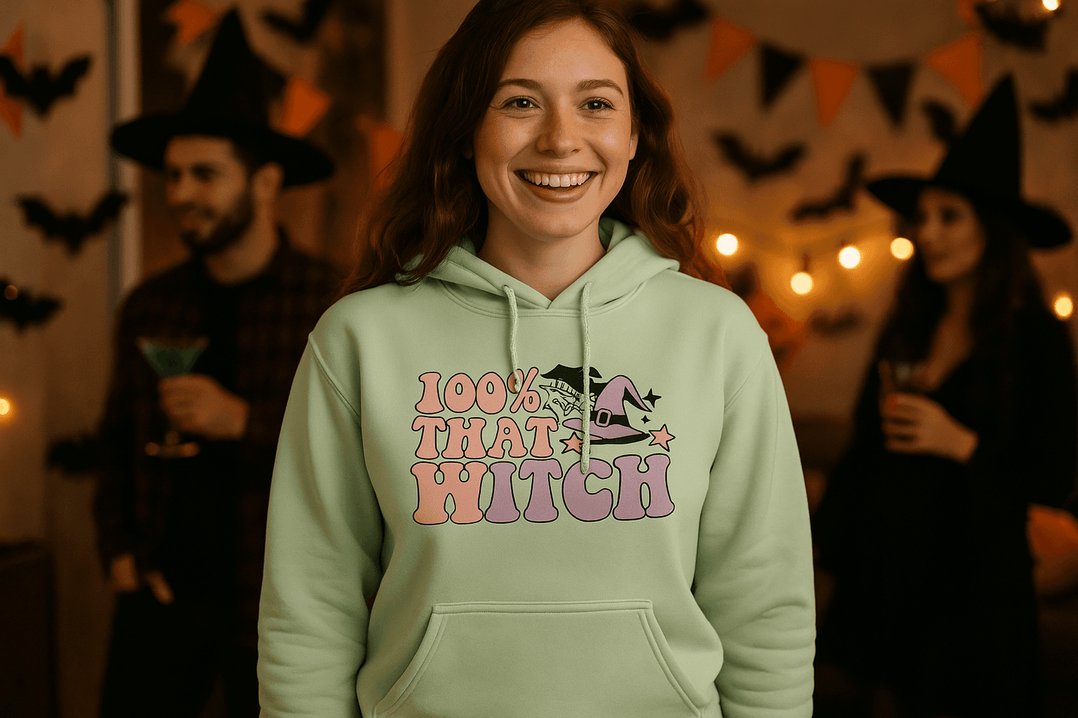 100 Percent That Witch Hoodie Sweatshirt - Witchy Pride Style - Purrfect Pet Haven