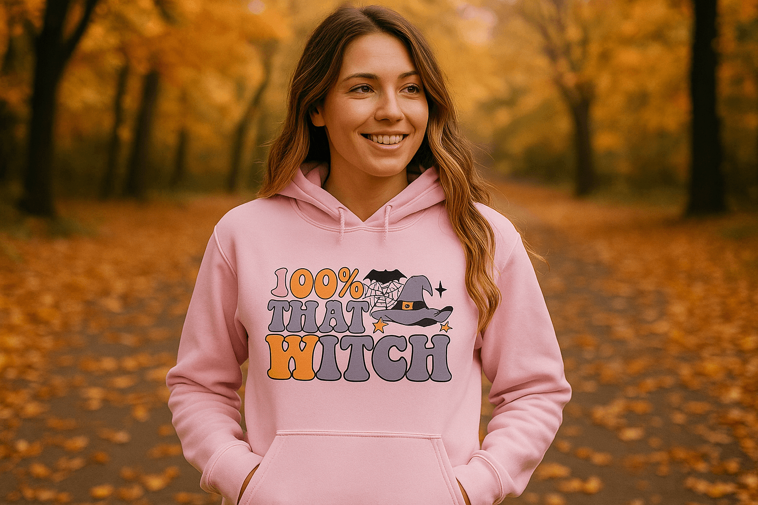 100 Percent That Witch Hoodie Sweatshirt - Witchy Pride Style - Purrfect Pet Haven