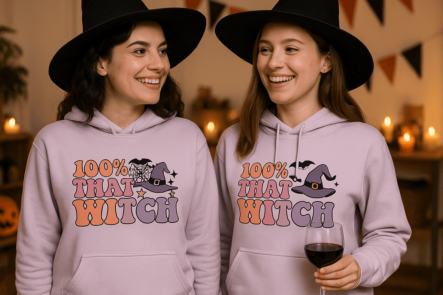 100 Percent That Witch Hoodie Sweatshirt - Witchy Pride Style - Purrfect Pet Haven