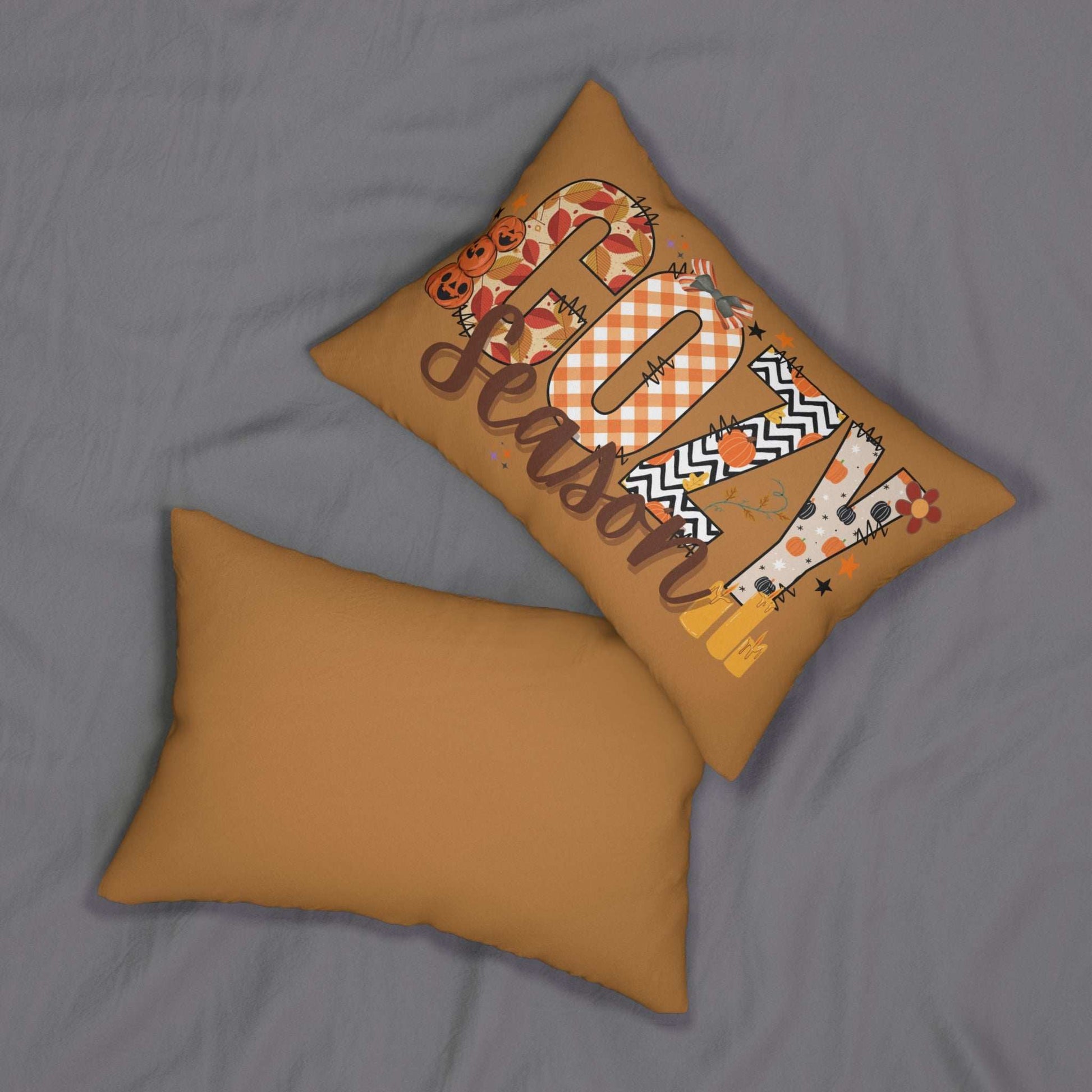 Fall Lumbar Pillow - Cozy Season Autumn Decor Thanksgiving - Purrfect Pet Haven