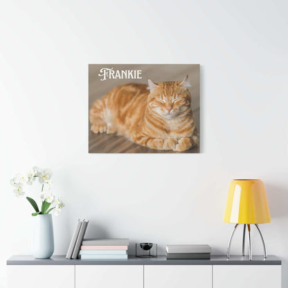 Personalized Landscape Photo Canvas Wall Art - Stretch Framed Print for Pet Lovers - Purrfect Pet Haven