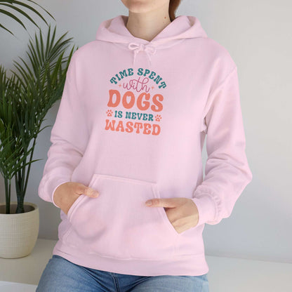 Time Spent with Dogs Hoodie - Perfect for Dog Lovers | Purrfect Pet Haven