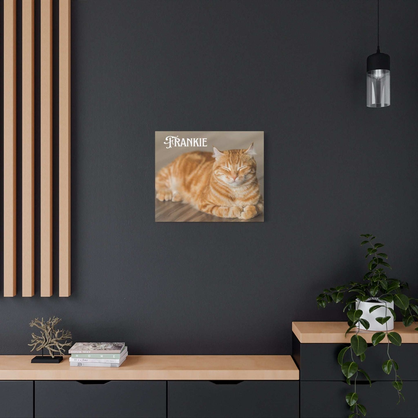 Personalized Landscape Photo Canvas Wall Art - Stretch Framed Print for Pet Lovers - Purrfect Pet Haven