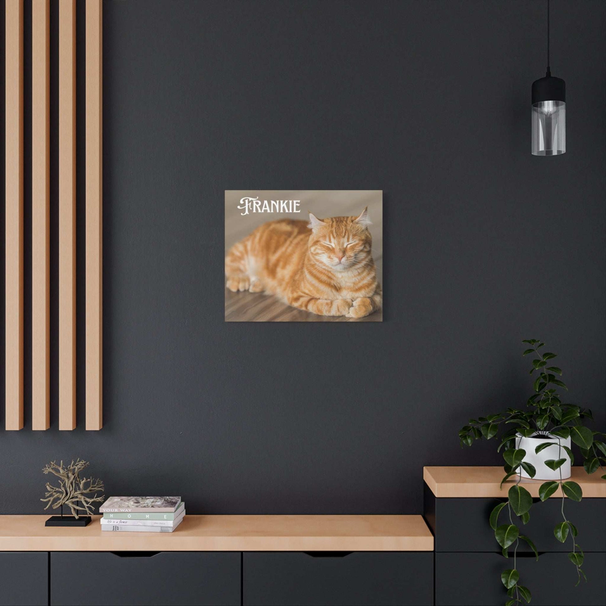 Personalized Landscape Photo Canvas Wall Art - Stretch Framed Print for Pet Lovers - Purrfect Pet Haven