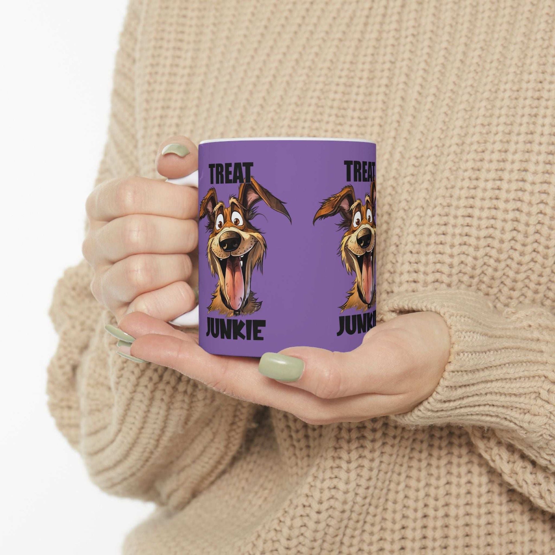 Funny Dog Lover Mug - 'Treat Junkie' - Perfect Gift for Pet Owners - Purrfect Pet Haven